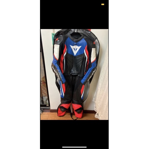 Dainese Aveo D2 2020款紅藍白兩截式皮衣褲含車靴