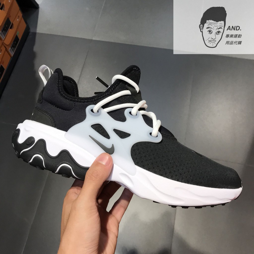 【AND.】NIKE REACT PRESTO 經典 黑白 運動 休閒 慢跑鞋 穿搭 男女款 AV2605-003