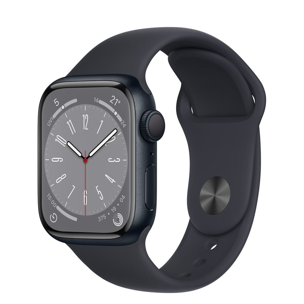 2022 Apple Watch S8 41mm 午夜黑+黑運動錶帶(MNP53TA/A) 現貨 廠商直送