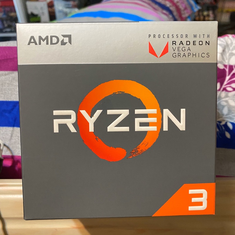 AMD R3 2200G 只有盒子 CPU 處理器