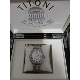 【已售出】TITONI瑞士梅花機械錶
