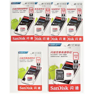 閃迪 SanDisk U1 A1 記憶卡 C10 32G 64G 128G 運動相機 TF Micro SD 行車記錄器
