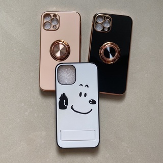 現貨 iPhone 11pro 手機殼 支架手機殼 史奴比 史努比 手環手機殼 經典黑 奶茶色 指環