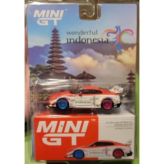 Mini Gt 印尼限定版Nissan  GTR LBWK 384 吊卡