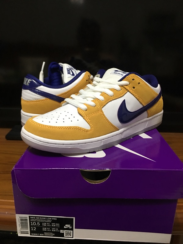 nike sb dunk lakers