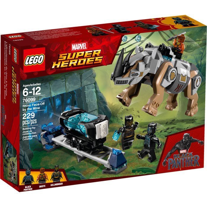 LEGO 樂高 超級英雄系列 76099 黑豹礦坑犀牛 全新未拆 些壓痕
