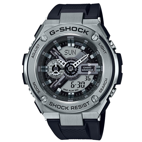 【CASIO】卡西歐G-SHOCK G-STEEL系列 手錶 GST-410-1A 台灣卡西歐保固一年