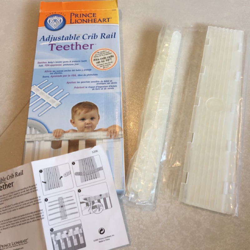 prince lionheart crib rail teether