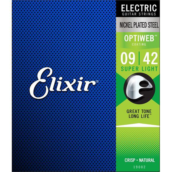 Elixir 頂級包膜電吉他弦｜Optiweb 零觸感 超薄包覆弦 0942/0946/1046/1149 【桑兔】