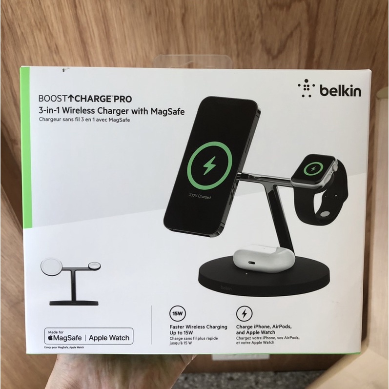 Belkin Boost Charge PRO 三合一 無線充電器 “全新未拆”