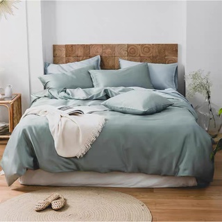 生活空間 天絲棉 莫蘭迪色床包組 藍綠/藍/綠 單人/雙人/加大雙人 枕套/床包/床單/被套 柔軟冰涼