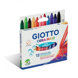 【義大利 GIOTTO】好清洗兒童專用蠟筆(12色)