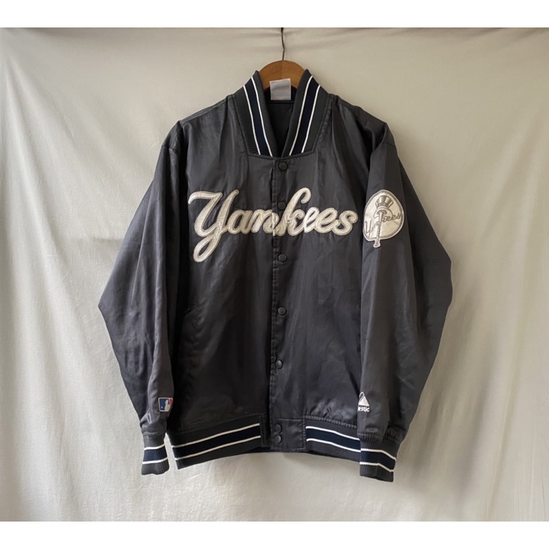 《舊贖古著》MLB Majestic Yankees 洋基隊 棒球外套 鋪棉 古著 vintage