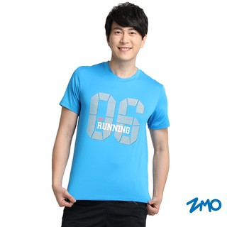 【ZMO】 男圓領印圖短袖衫-寶藍色06圖