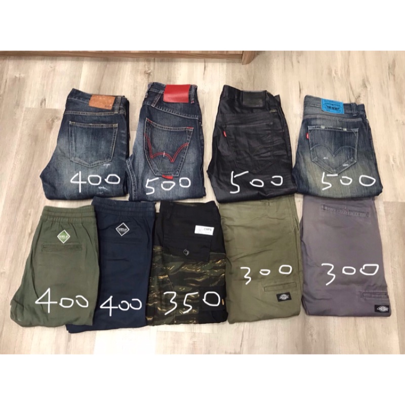 牛仔褲 縮口褲 工作褲 Levi’s dickies (下標前請先私訊)