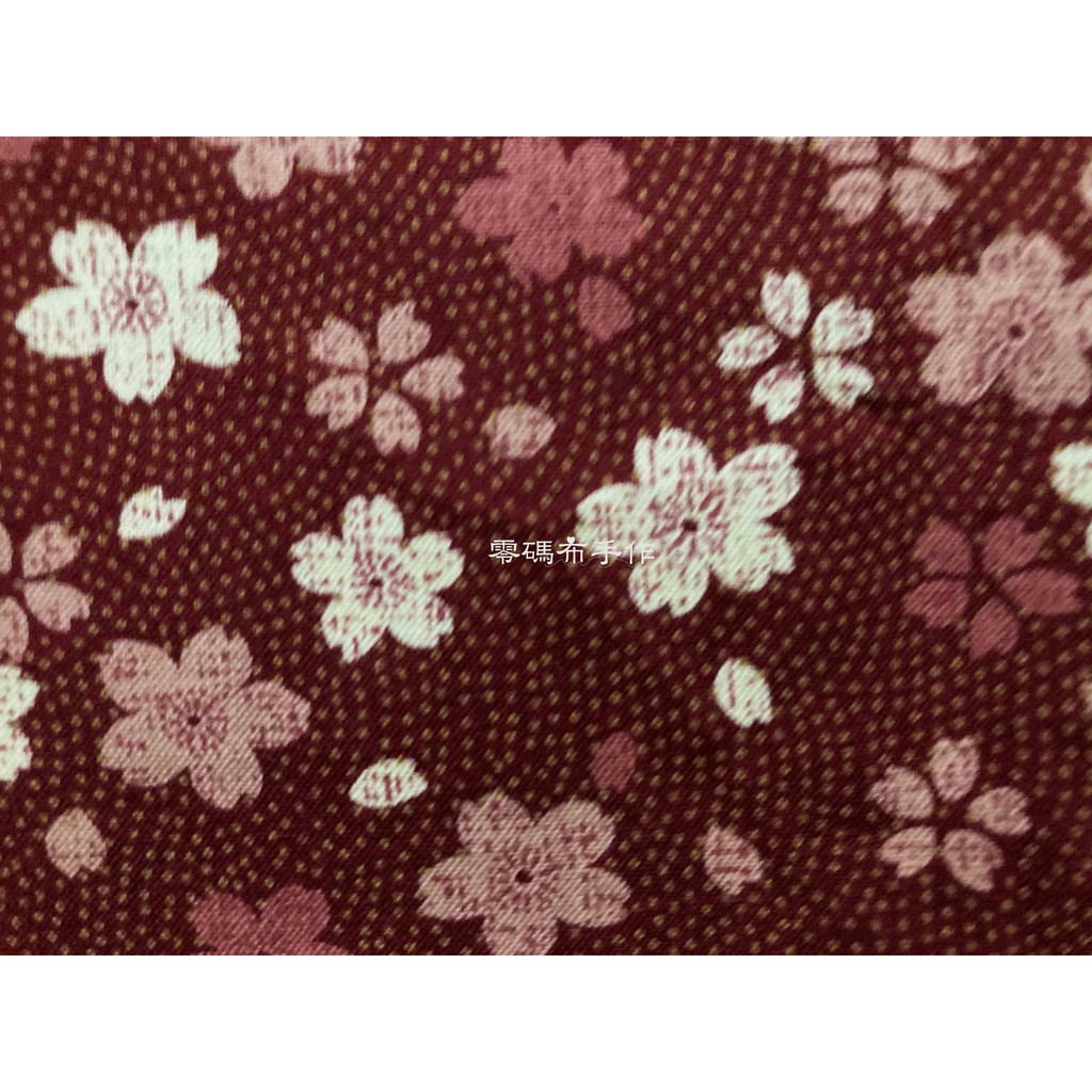 *零碼布手作* 日本 和式 櫻花 小花 花瓣 點點 粉紅色 暗紅 紅色 1/2碼 台灣純棉布 RE787