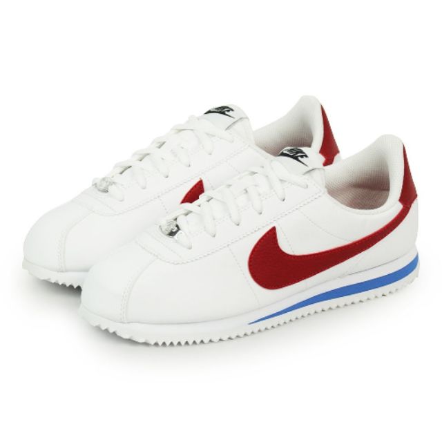 NIKE CORTEZ BASIC SL GS 白藍紅 鐵牌 皮革 阿甘鞋  904764-103