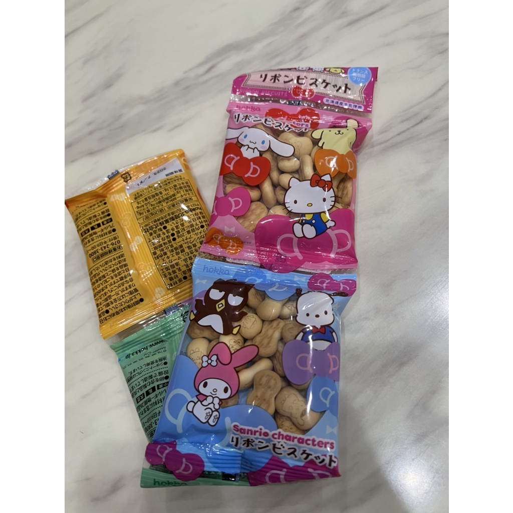 日本 HOKKA北陸 KITTY蝴蝶結造型餅乾 四連包餅乾 Kitty餅乾 蝴蝶結餅乾 日本餅乾
