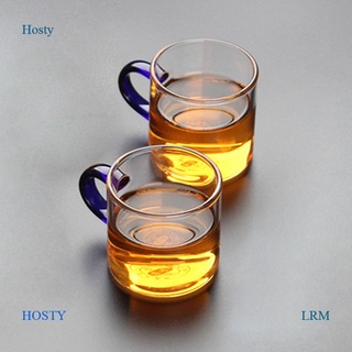 Hosty高硼矽玻璃茶杯帶柄透明功夫茶杯玻璃茶杯小杯子