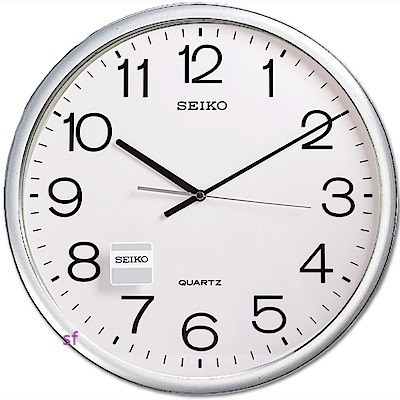 順豐時計【SEIKO 】日本 精工 SEIKO 標準時鐘 掛鐘 QXA041S QXA041 直徑40公分