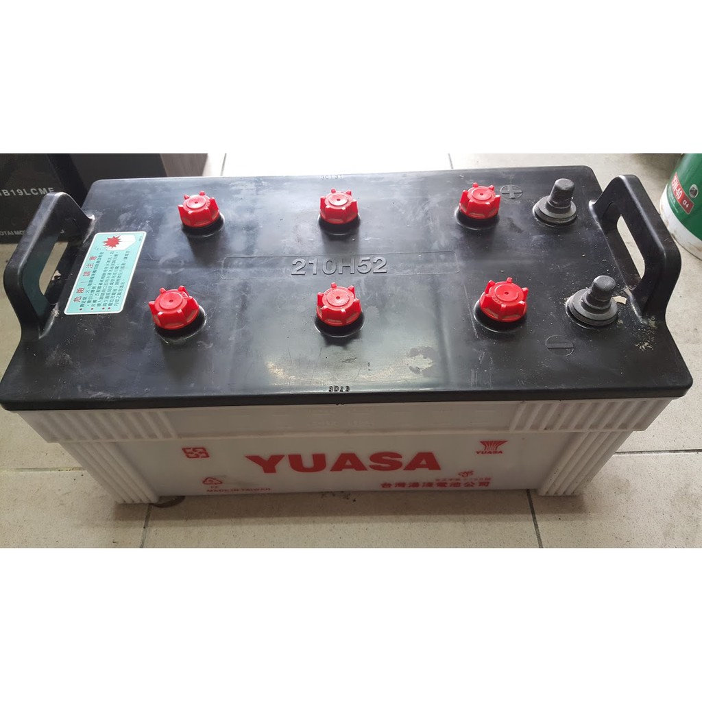 (二手中古電池) YUASA 210H52 (190H52 / N200加強) 遊覽車 自取不寄送舊品交換價 $2500