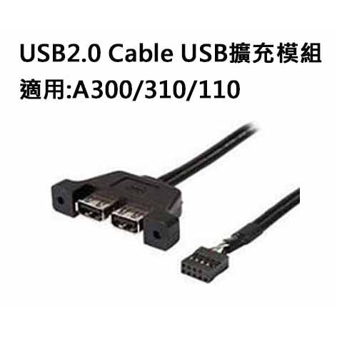 USB2.0 二埠擴充線 Deskmini X300 H470 A300 H310 110 迷你電腦&lt;搭機出貨.不單售&gt;