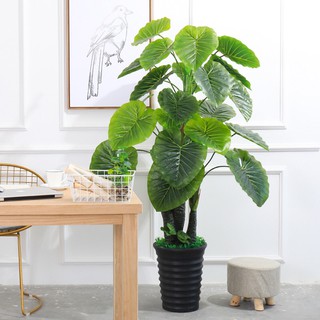 超逼真植物❤️宅配免運費❤️模擬發財樹 假樹植物 大型落地盆栽 樹塑膠 假花客廳室內花裝飾假綠植