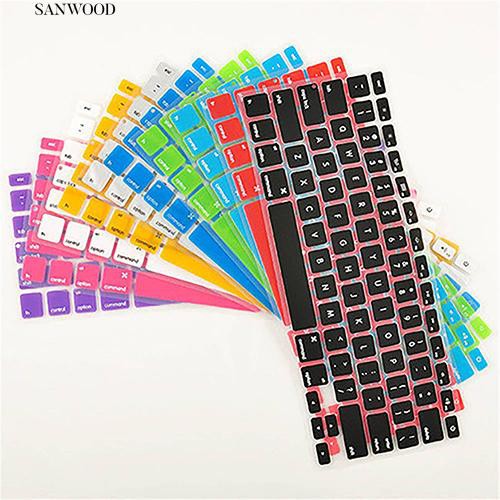 §sanwood 蘋果筆記本彩色鍵盤膜 蘋果鍵盤膜 Apple  Macbook  Air  Pro 美式鍵盤