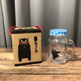 KUMAMON 熊本熊 梅森杯 玻璃杯罐 450ml