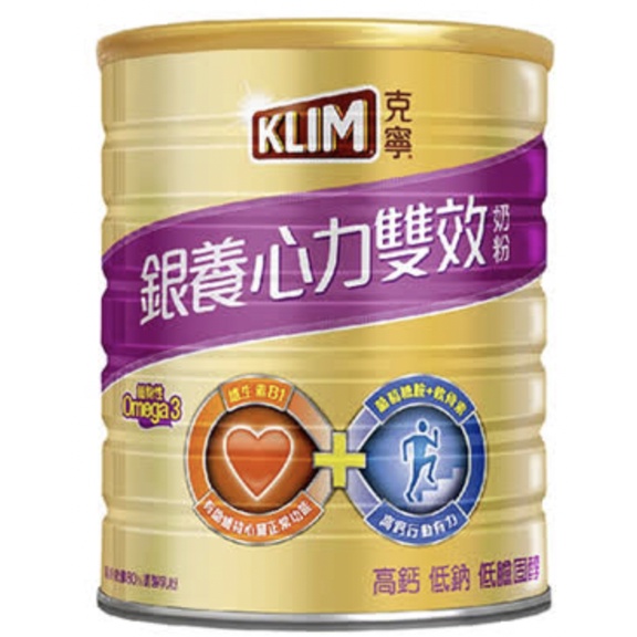 KLIM克寧 金克寧銀養奶粉-銀養心力雙效配方 1.5kg（效期至2023.2.15)