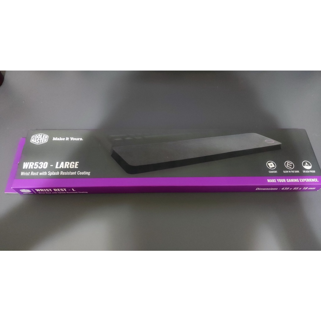 【全新未拆】Cooler Master WR530 - Large 鍵盤手腕靠墊 Wrist Rest - L