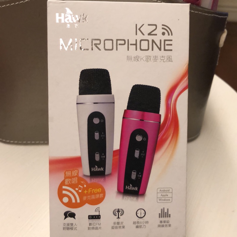 Hawk浩客 K2 Microphone無線麥克風（全新）白色