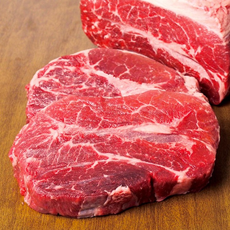 【大王牛肉】美國進口 1855嫩肩雪花板腱牛排 100g/片 牛肉/牛排/原肉現切/原肉