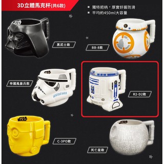 🌸YYB SHOP🌸 7-11 STAR WARS 星際大戰經典傳奇 3D立體馬克杯 R2-D2