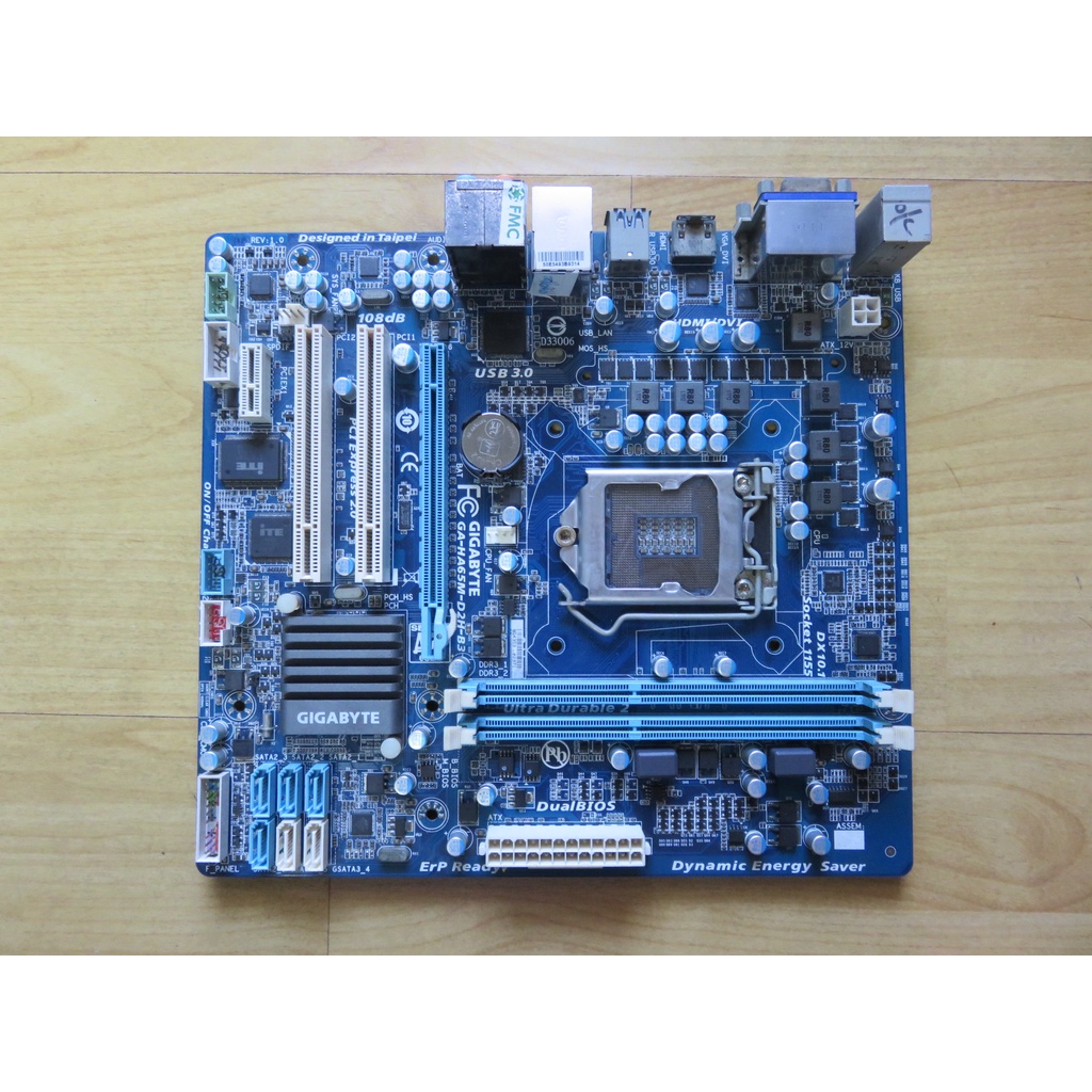 A.1155主機板-技嘉GA-HA65M-D2H-B3 i7 i5 i3雙通道 USB3.0 內建HDMI直購價750