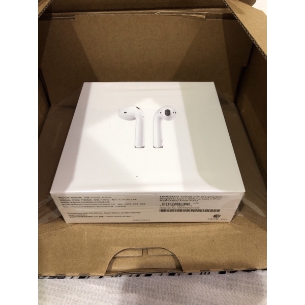 （原廠公司貨）全新Apple Airpods2 搭配有線充電版 無線藍芽耳機 A2031 A2032 有購買證明發票