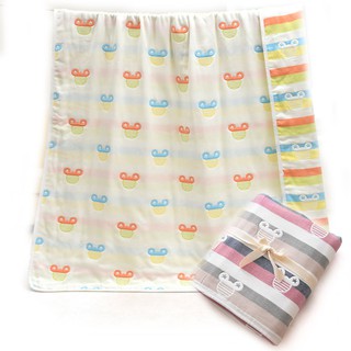 【STAR BABY】米奇多功能純綿柔軟嬰幼兒六層紗 布巾空調毯包巾