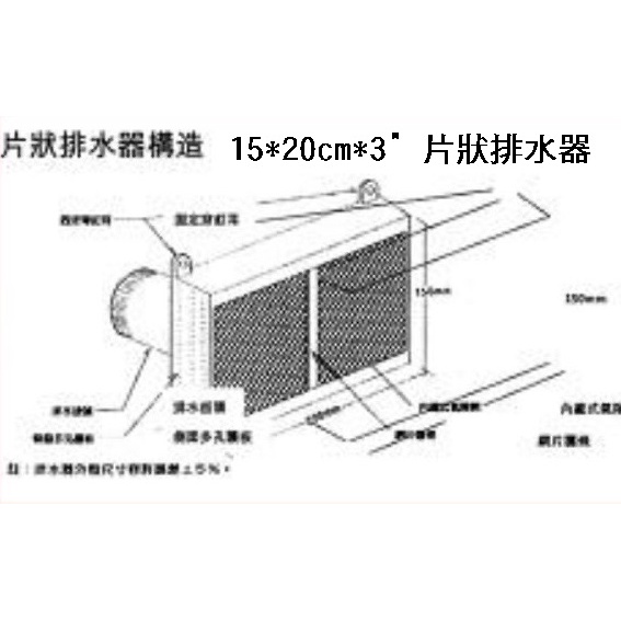 【山水印景觀資材】片狀排水器 方形排水器 碎石排水袋 水土保持專用 排水袋