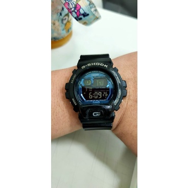 卡西歐 CASIO G-SHOCK GB6900B-1B 二手藍芽手錶 反顯螢幕