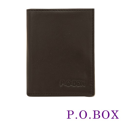(P.O.BOX)軟牛皮系列‧實用三摺零錢短夾