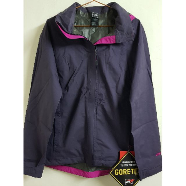 THE NORTH FACE 無內裡輕量紫色GORE-TEX連帽外表~M