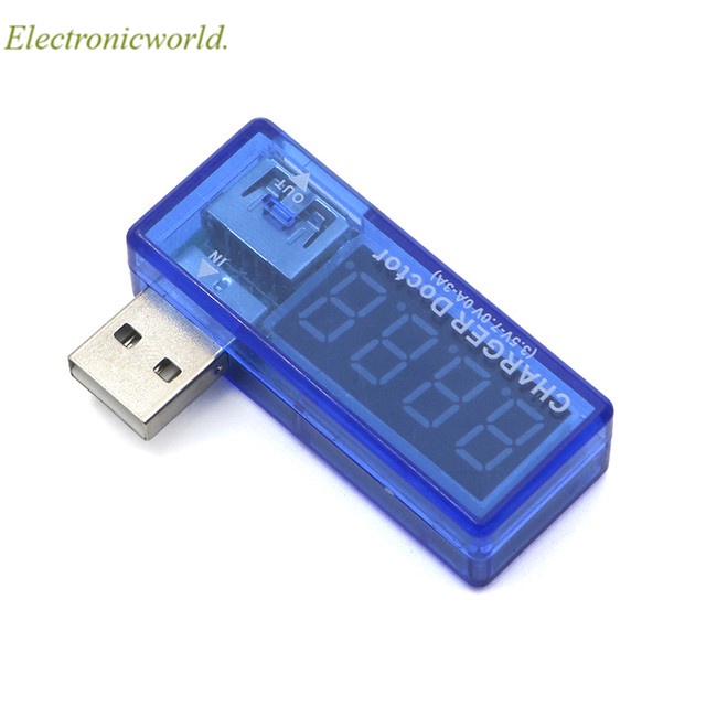 數字 USB 移動電源充電電流電壓測試儀儀表迷你 USB 充電器醫生電壓表電流表轉
