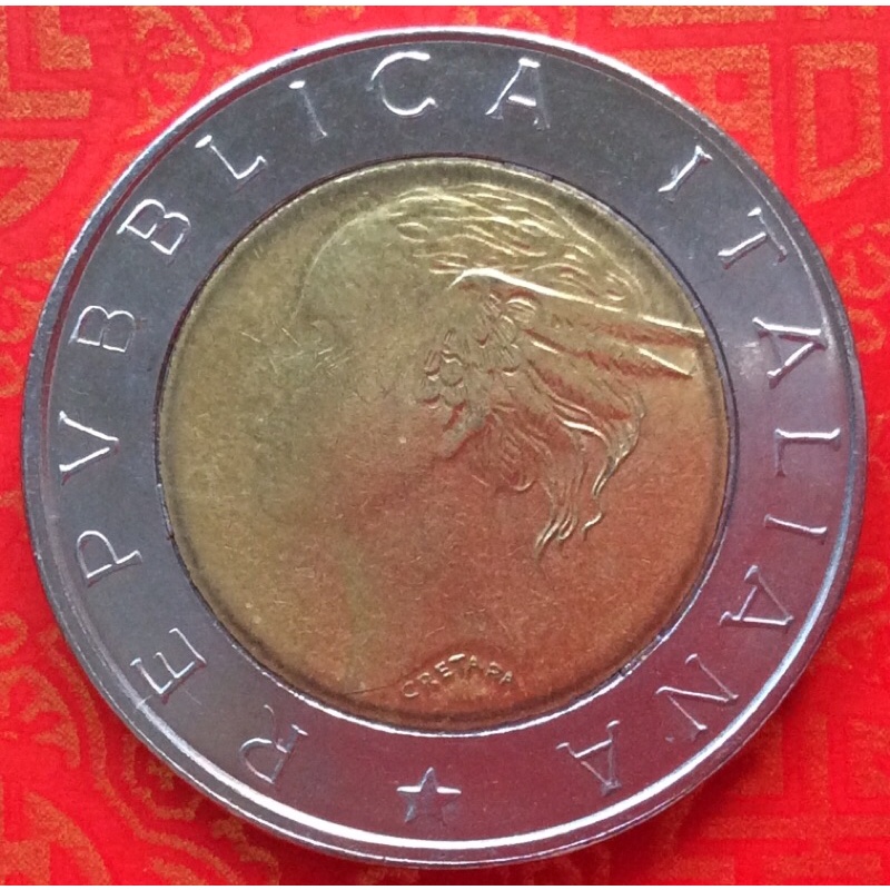 歐洲、義大利🇮🇹錢幣、L500、1998年。（B0418）