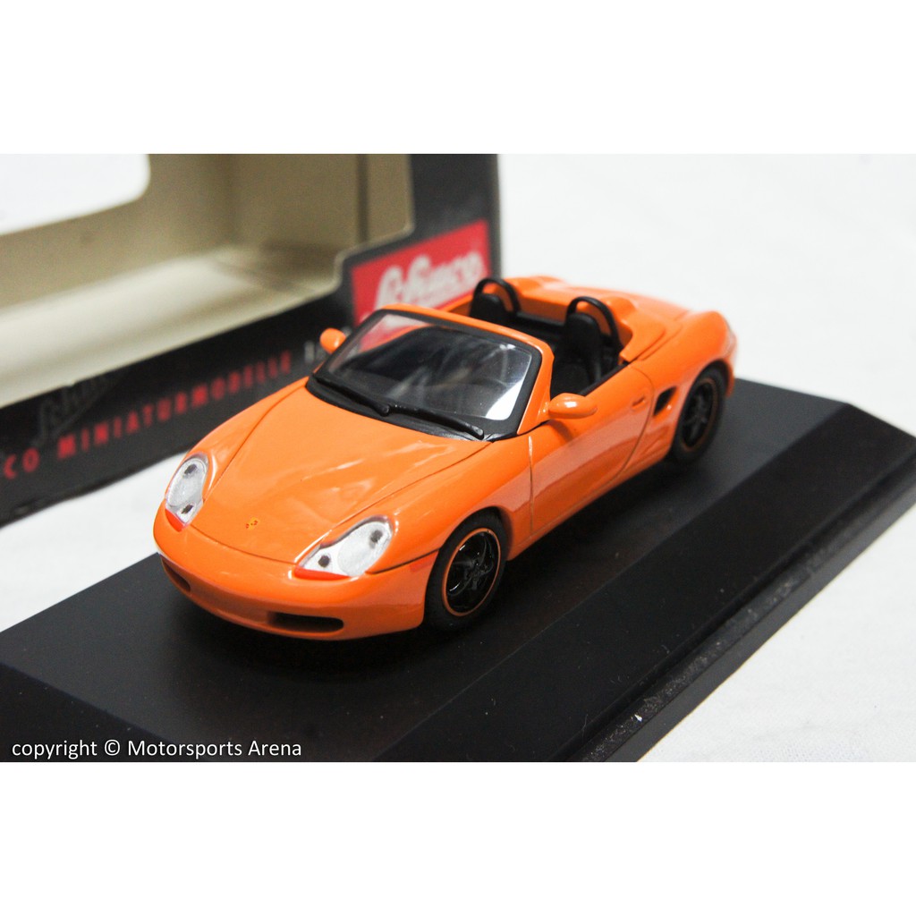 【特價現貨】1:43 Schuco Porsche Boxster Speedster 986 橘色