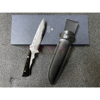 「工具家達人」 手作 藤次郎 VG-10 黑打 大馬士革 獵刀 登山刀 露營刀 登山 露營 狩獵刀 水果刀 野外求生