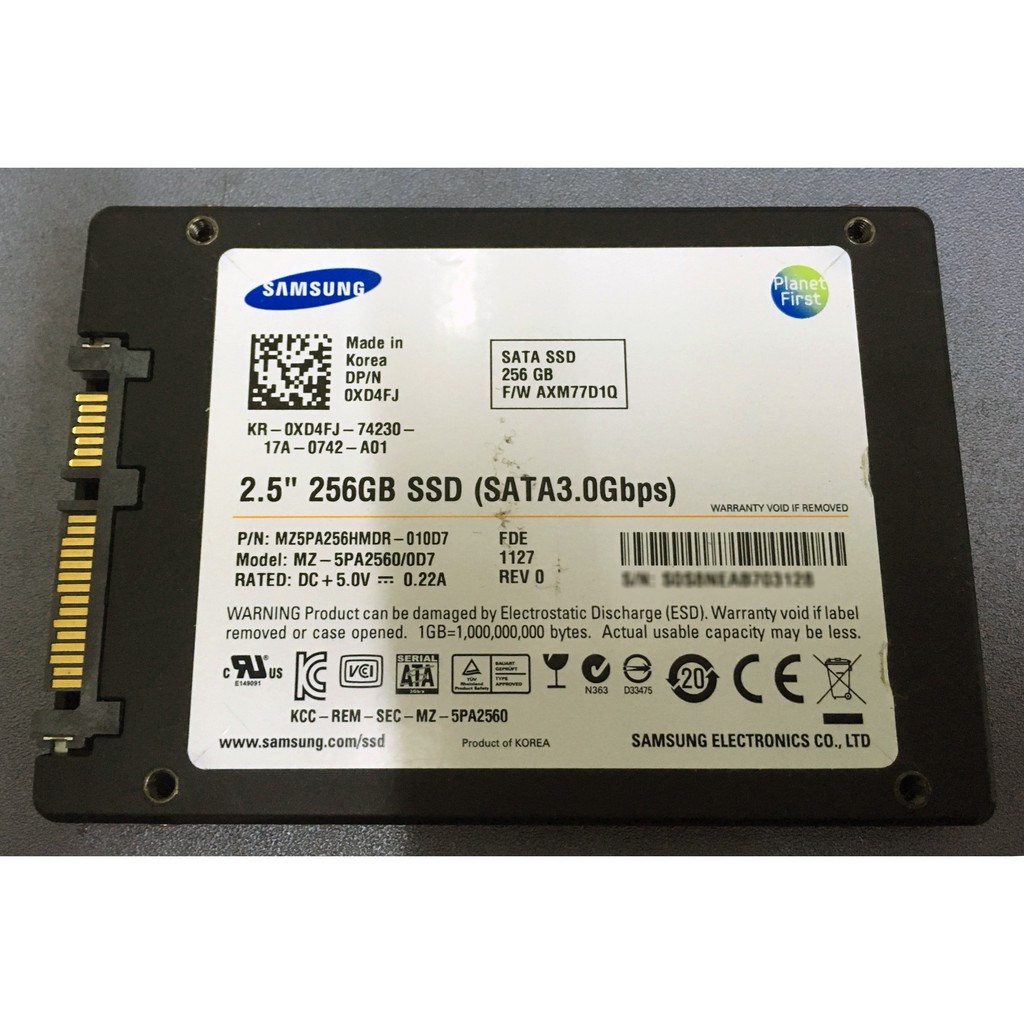 Samsung MLC SSD PM810 256GB SATA2 2.5" 7mm
