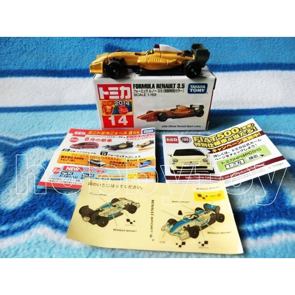 TOMY 多美合金小汽車 TOMICA 14 初回 雷諾賽車 FORMULA RENAULT 3.5 F1 方程式賽車