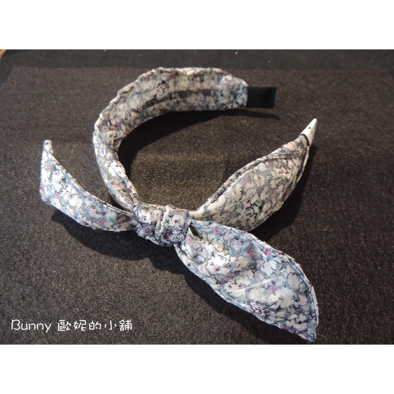 Bunny Shop 歐妮的小舖～韓國帶回-雪紡小碎花髮箍