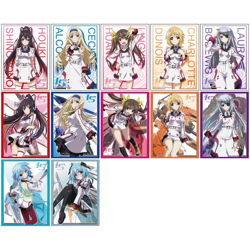 單張卡套 Infinite Stratos Is 篠之之箒西西莉亞凰鈴音夏綠蒂蘿拉更識楯無更識簪 蝦皮購物