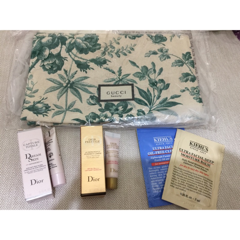 Dior 美肌粹 送 Gucci 化妝包 Kiehls 試用包